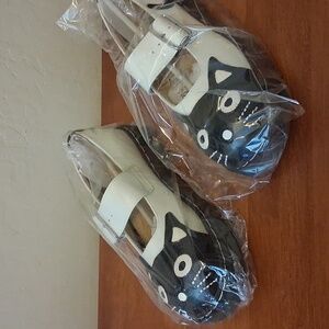 Anarchic by T.U.K - The Original  Black and White Kitty Mary Jane . Style T2006